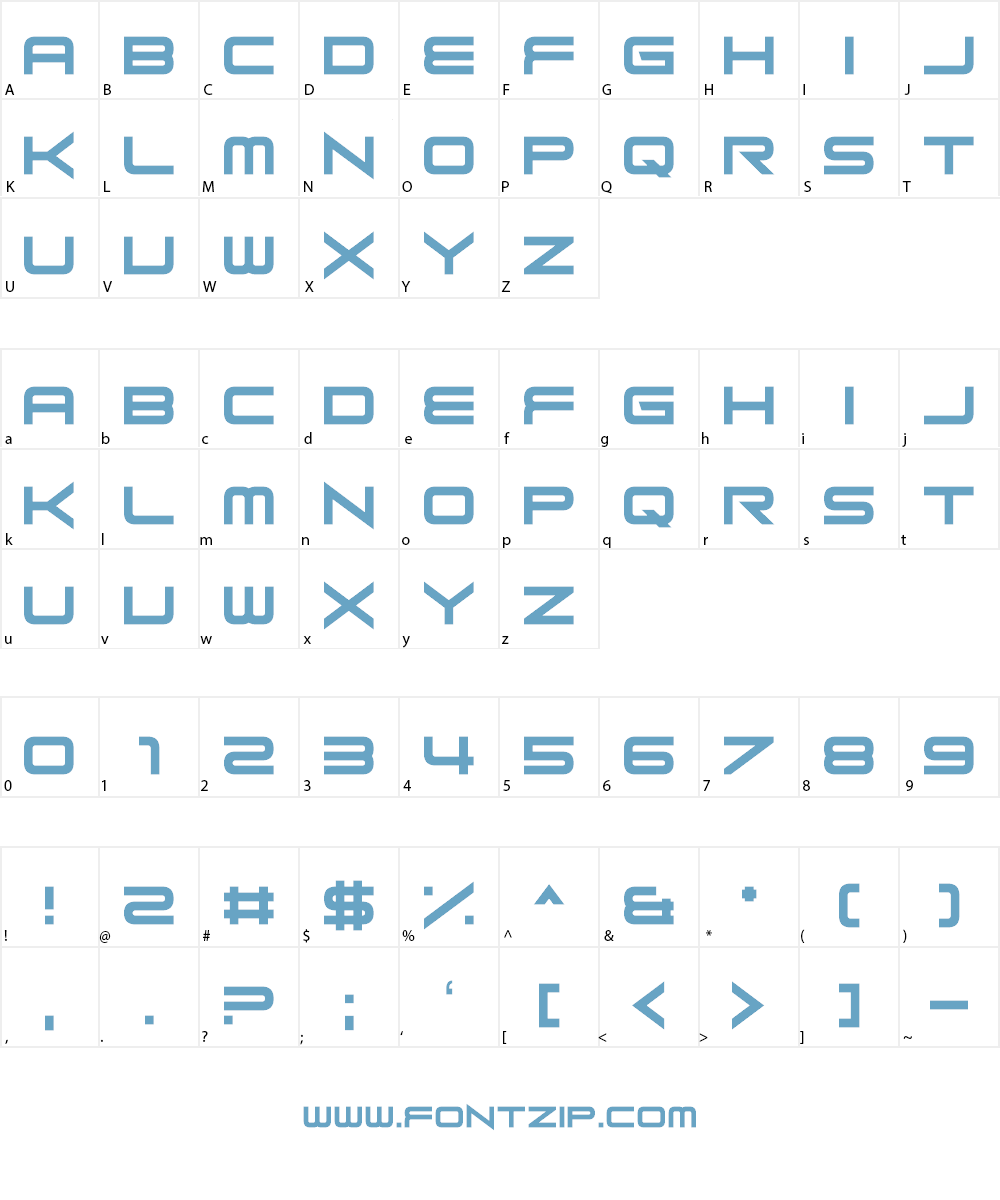 Long Fox Font Character